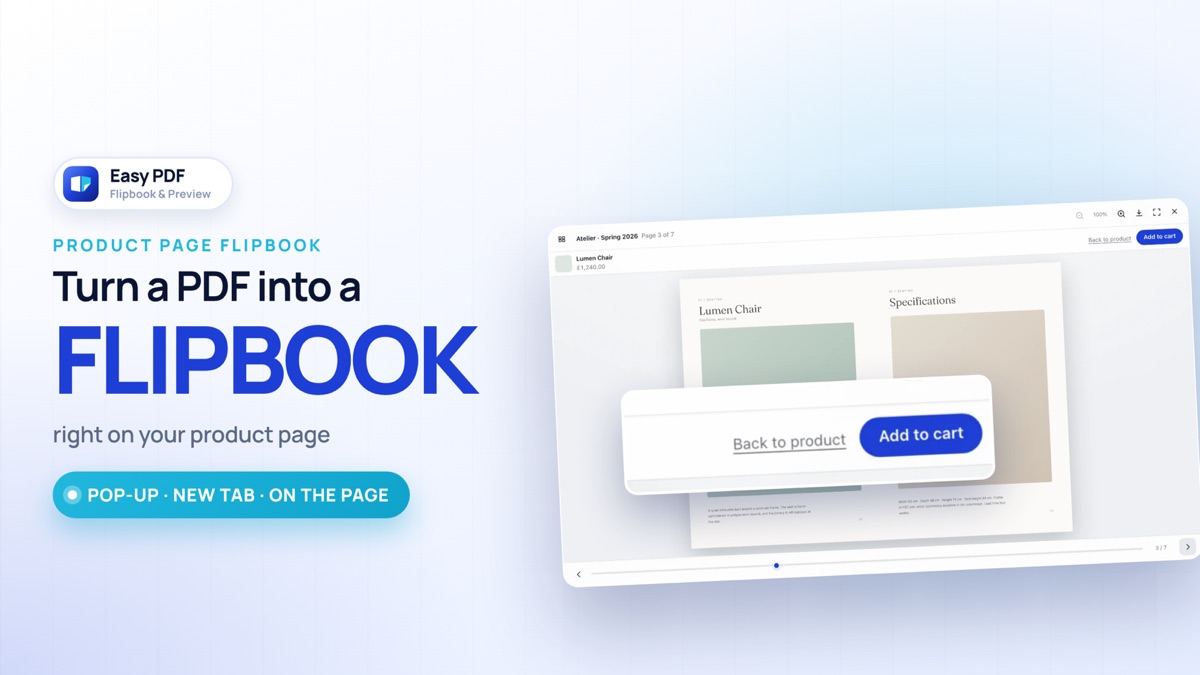 Easy PDF Flipbook & Preview